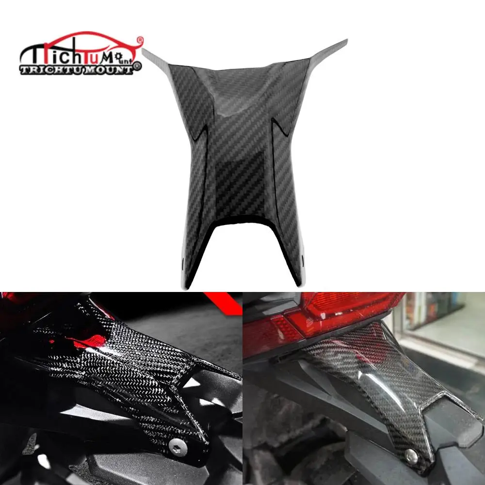 For Honda X-ADV 750 XADV750 2017-2020 Motorcycle Accessories Mudguard Rear Fender Upper License Plate Cover Real Carbon Fiber