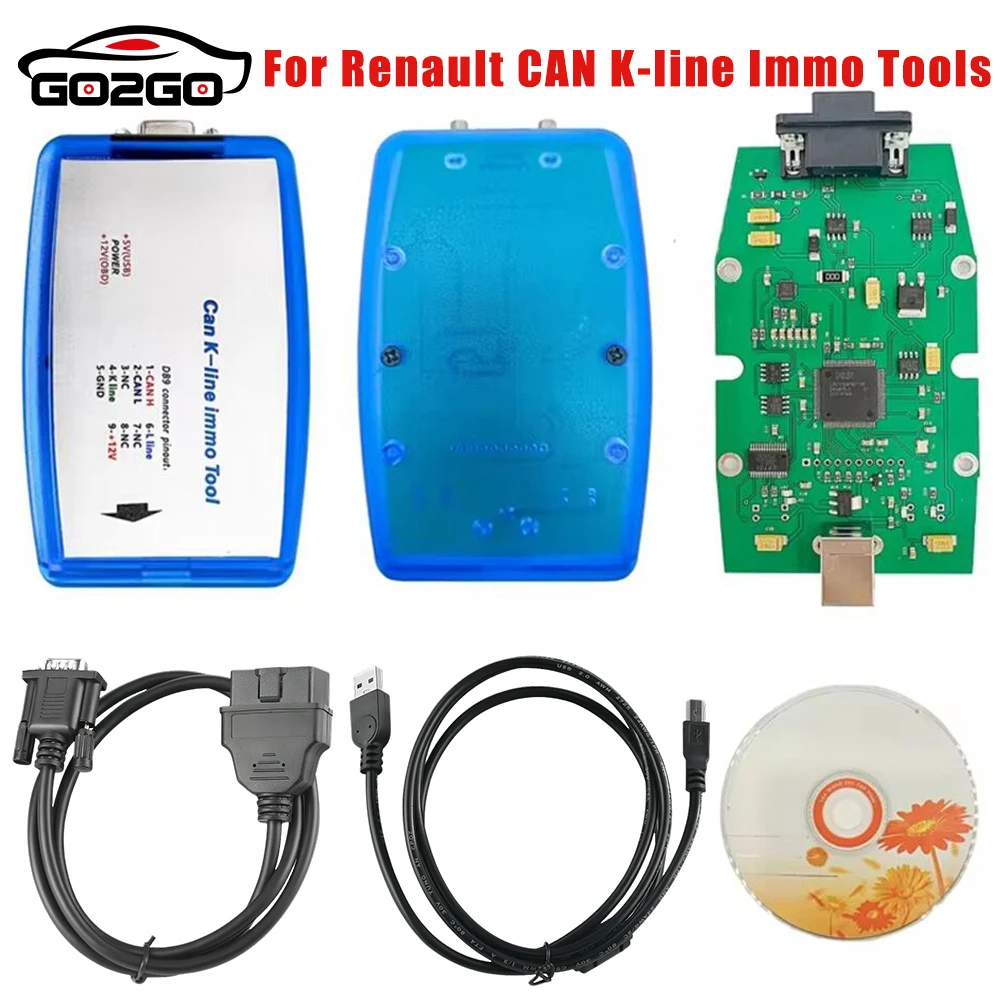 For Renault Can K-line Immo Tool V4.09 Support for Renault CAN /K-line Immo Tool OBD2 Auto ECU Programmer Read / Write EEPROM