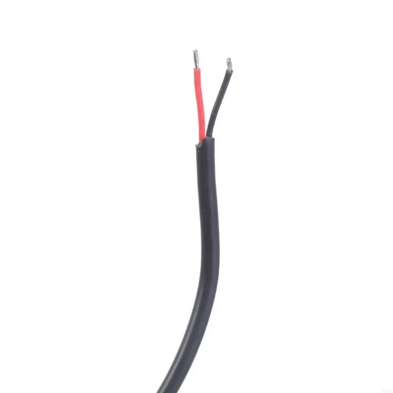 

J6BC USB Male 2Pin Wire DIY Pigtail Cable 5V Black USB Power with 2Pin Wire Connector for LED Light Cooling Fan Routers