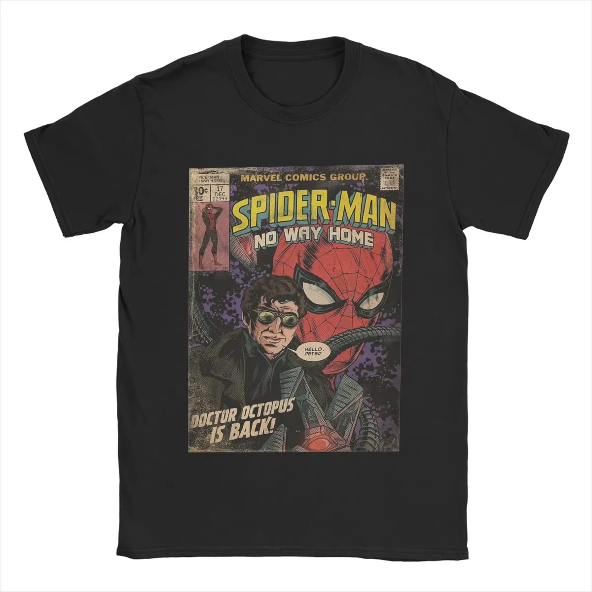 No Way Home Spider-man Spiderman T Shirt Men 100% Cotton Cool T-Shirts O Neck Tee Shirt Short Sleeve Clothes Gift Idea