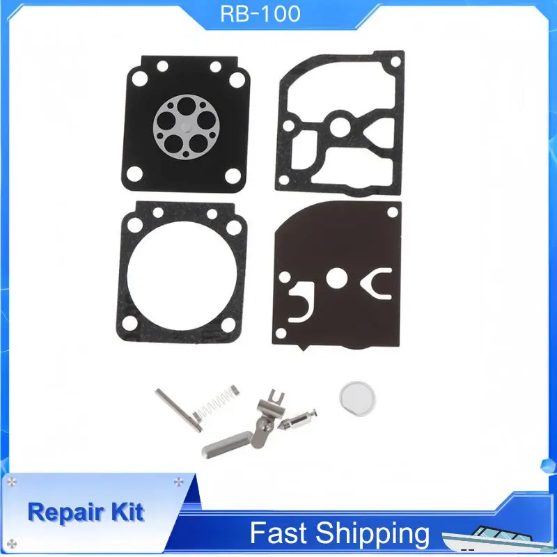 

RB-100 Carburetor Repair Kit Parts Membrane Joint For Zama Stihl HS45 FS55 FS38 BG45 MM55 Chainsaw Trimmer Leme Zama C1Q Carb