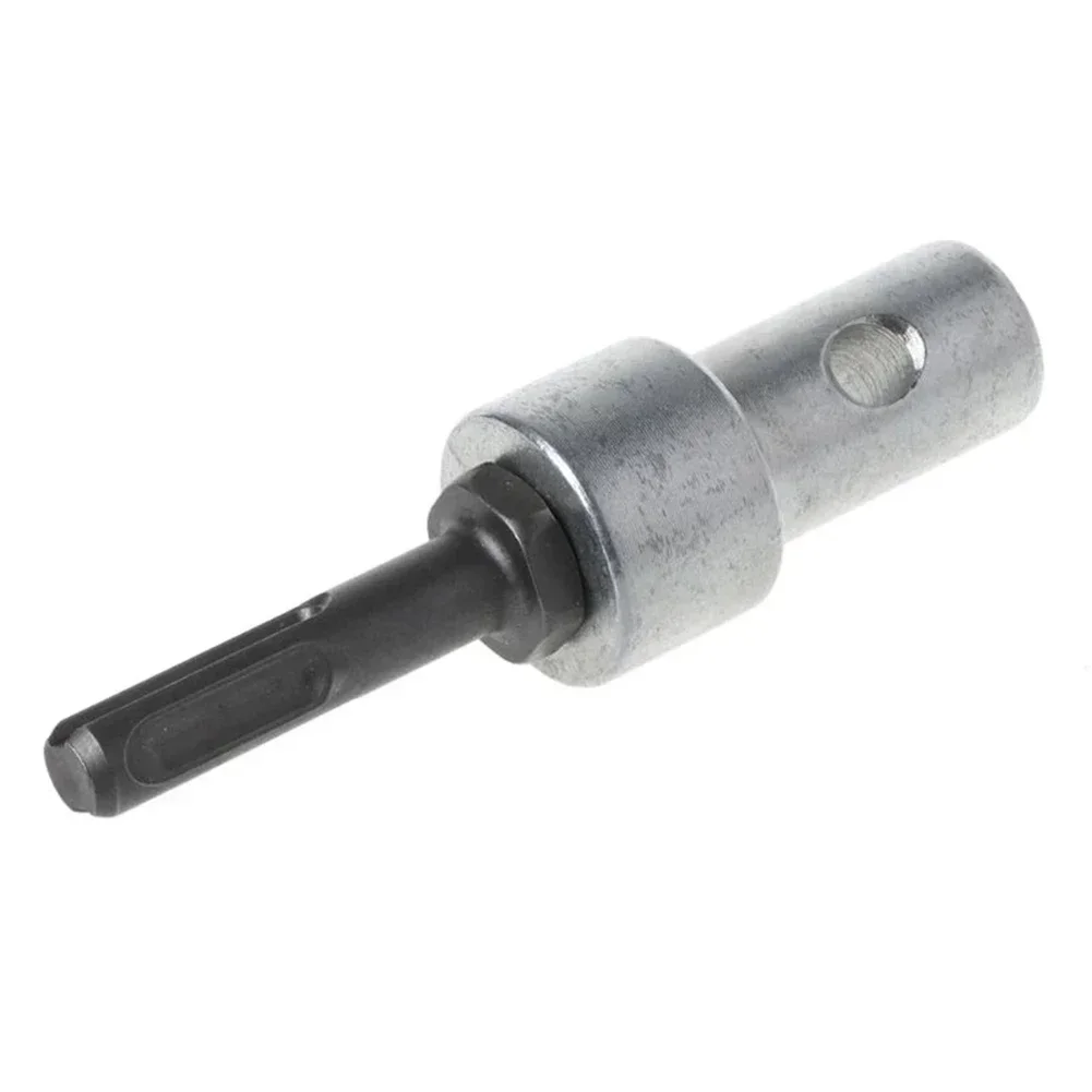 Hammer Adapter Drill Bit Adapter Round Shank SDS Shaft Arbor Connector 2 Slots Steel-105mm For Earth Auger Head Tool-Parts