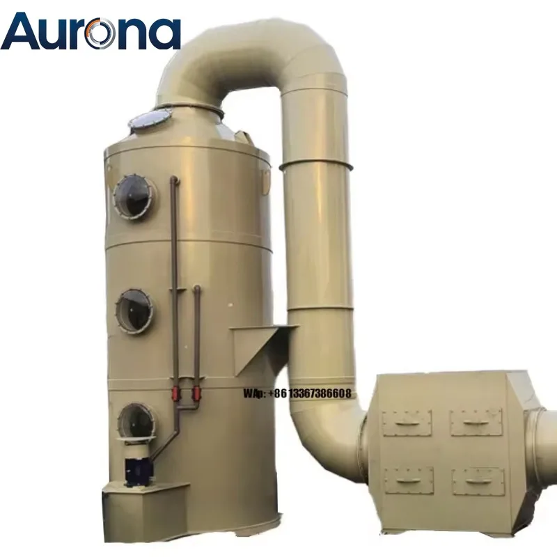【Industrial】Industrial Waste Gas Treatment Equipment Spray Tower Ammonia Scrubbing System Demister Pump Core Meets Emission Stan