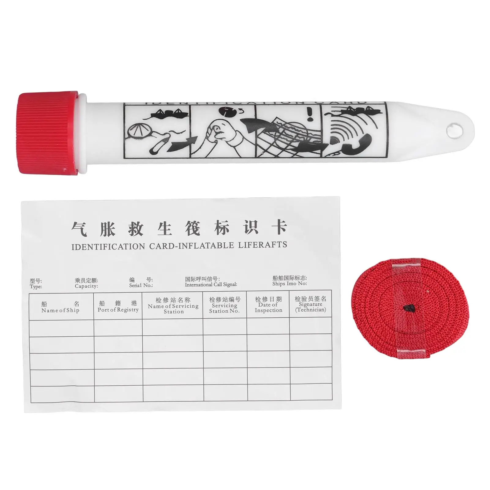 Waterproof Inflatable Liferaft ID Card - Multifunctional Accessory for coastal Areas