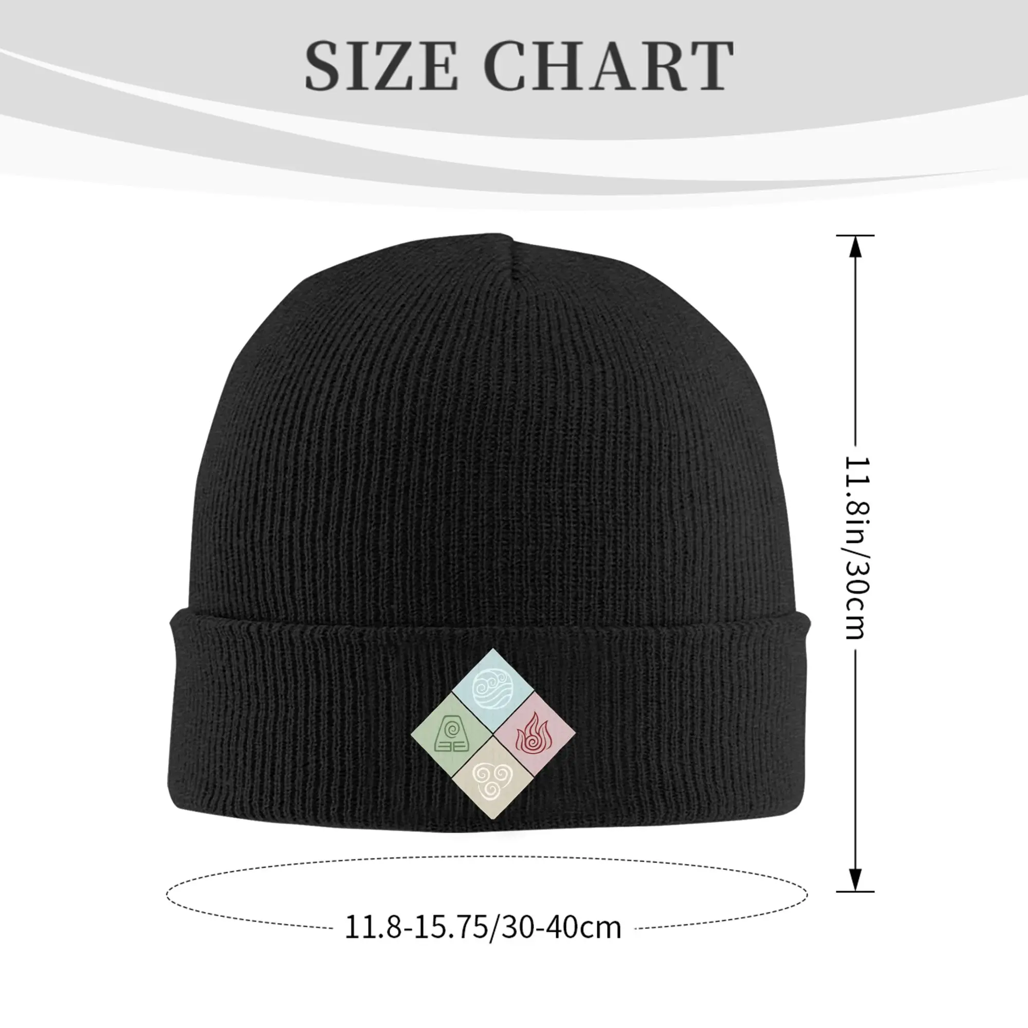 Four Elements Hat Autumn Winter Skullies Beanies Fashion Avatars Anime Cap Female Male Acrylic Bonnet
