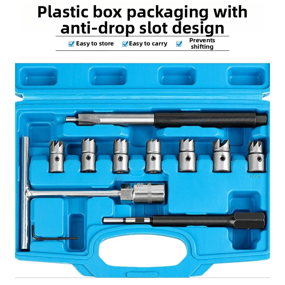 

Набор инструментов для чистки топливных форсунок и седел клапанов с ключами и тестовыми стержнями для различных автомобилей