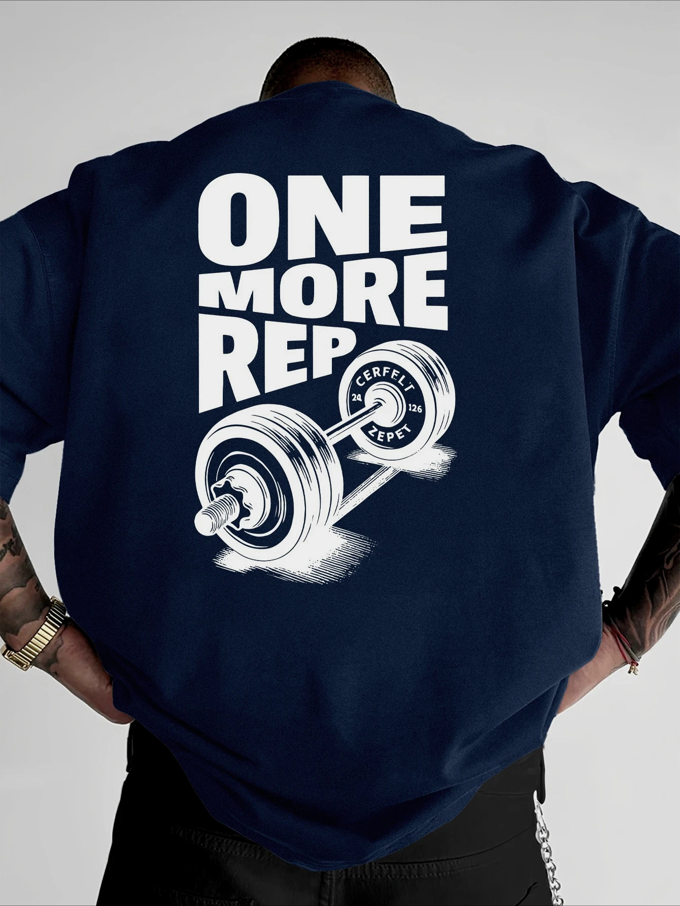 Heren T-shirt Vintage Grappige Gym Workout EEN MEER REP Gewichtheffen Vrouwen Streetwear Katoen Oversized Tees Korte Mouw Losse Top
