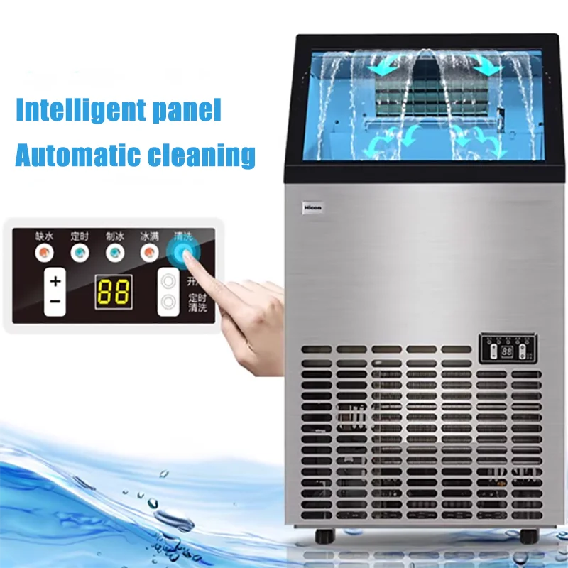 صانع الثلج الكهربائي 25 كجم/24 ساعة مكعب المنزل آلة صنع مكعبات الثلج كونترتوب لمتجر شاي الحليب الصغير التجاري #1