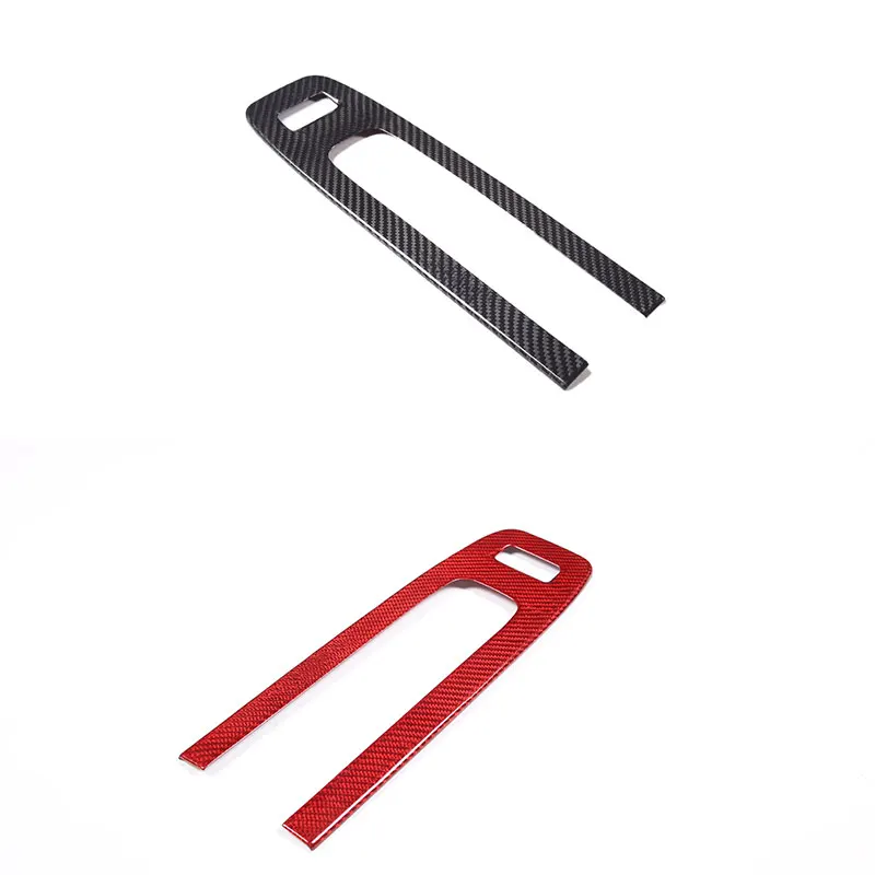 For Porsche Macan 2022-2023 Real Carbon Fiber Car Central Control Warning Light Panel Cover Trim sticker Car Accessories