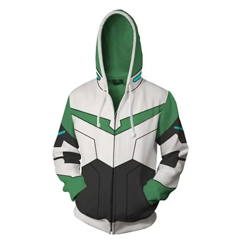 Voltron felpa con cappuccio corta crop top sportivo Shiro/tl/hunk/Pidge/felpe a maniche lunghe cardigan costume cosplayaa