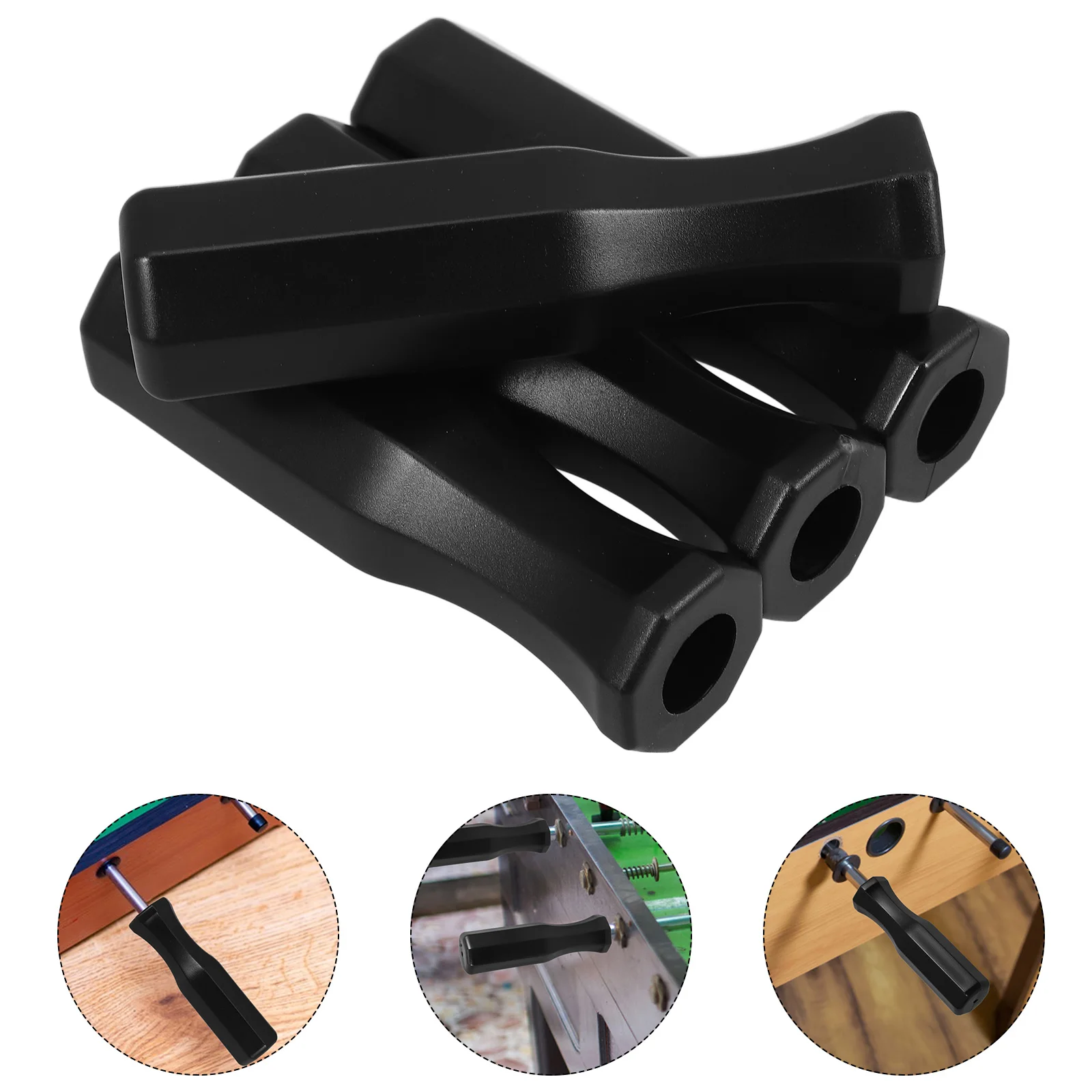

4pcs Octagonal Handles Table Football Machine Durable Plastic Foosball Grips Easy Storage Smooth Surface Cleaning Desktop
