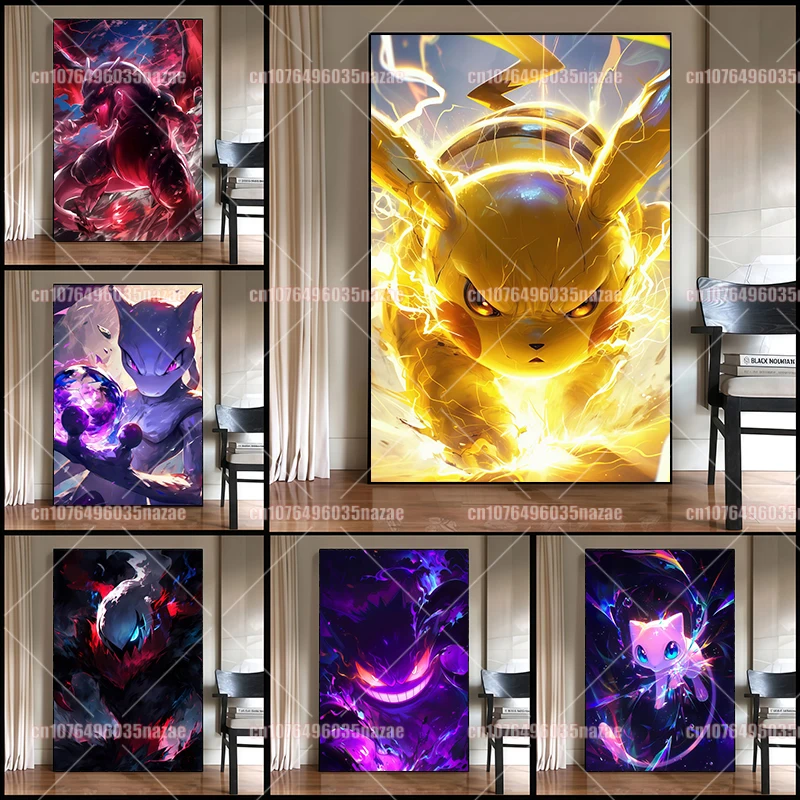 impressao-em-tela-do-pokemon-charizard-arte-de-parede-para-casa-sala-de-estar-moderna-presente-para-criancas-pintura-decorativa-hd-poster-estetico