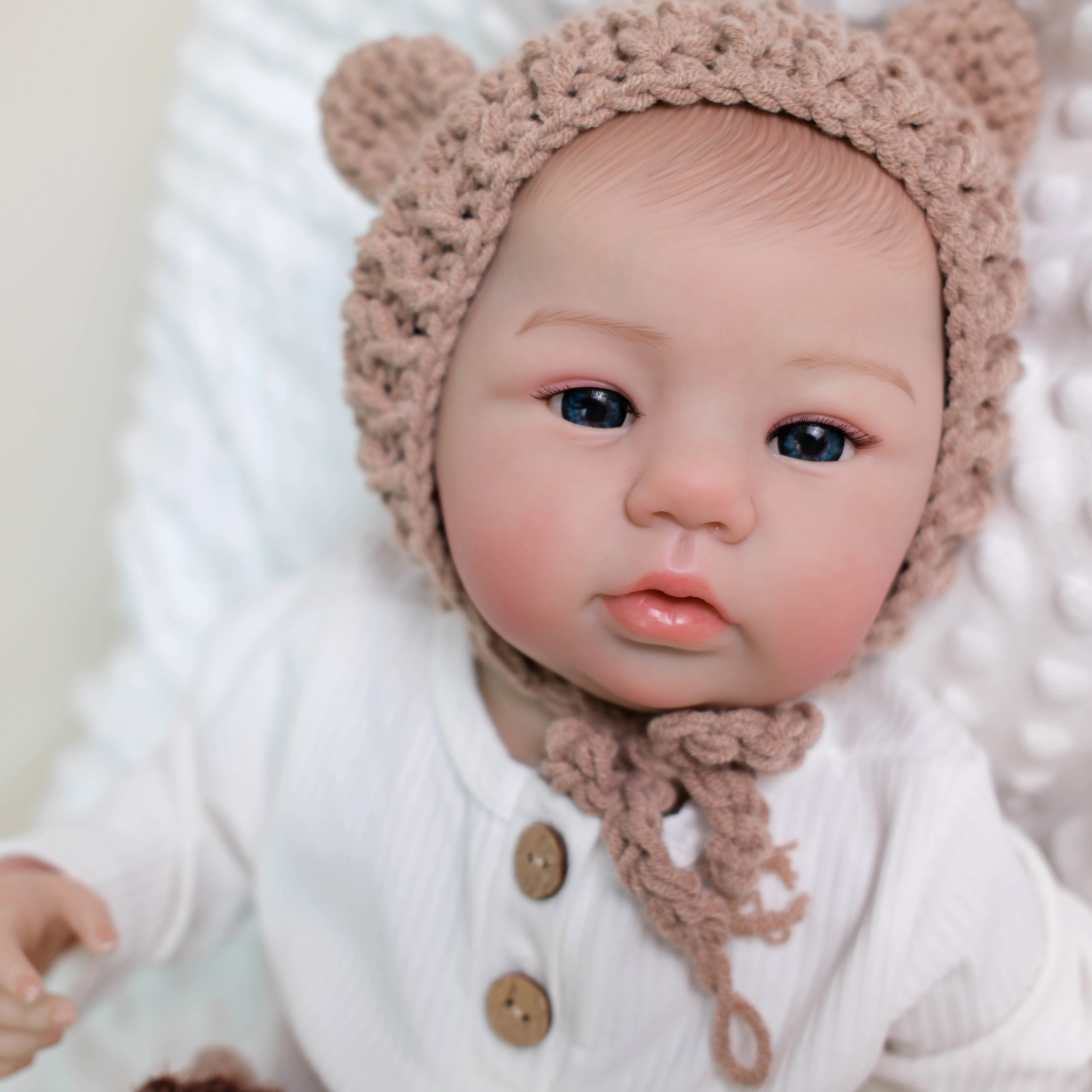 NPK 19 ''3D Schilderen Zichtbare Aderen Huid Hoge Kwaliteit Full Body Vinyl Reborn Abigail Collectible Art Doll Kerstcadeau