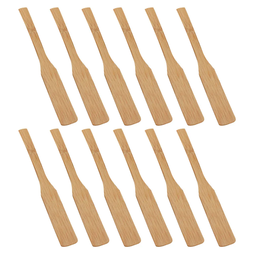12 Cucharas de Bambú para Rellenar Dumplings, Herramientas Sostenibles para Hacer Dumplings, Wontons, Raviolis y Empanadas