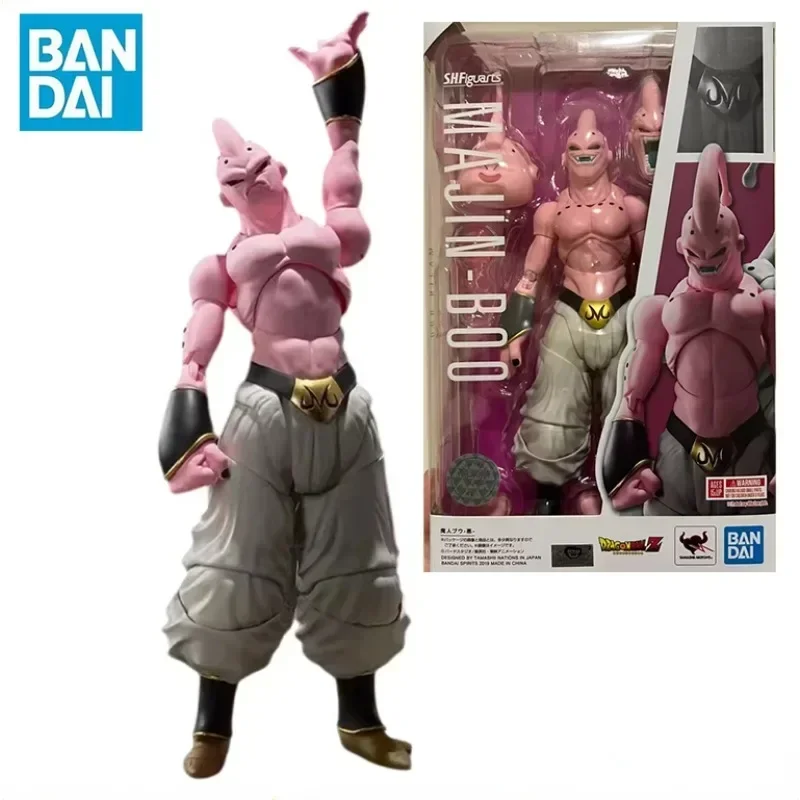 In Stock Original Bandai S.H.Figuarts Dragon Ball Z Majin Buu Evil Anime Action Figures PVC Model Collection Toys Hoilday Gifts