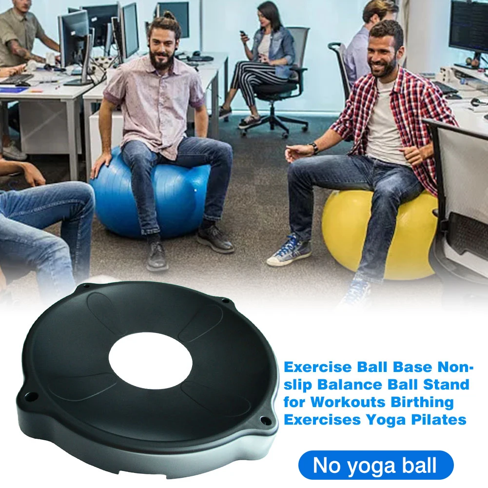 Yoga Ball Base Gymnastic Fitness Pilates Ball Base Balance Exercise Gym Fitness Yoga Ball Indoor Training Yoga Ball Fixed Base