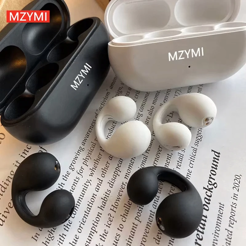 MZYMI TW01 Bone Conduction หูฟังบลูทูธชุดหูฟังไร้สายมินิกีฬาหูฟัง TWS หูฟังกันน้ําแบบพกพาหูฟัง