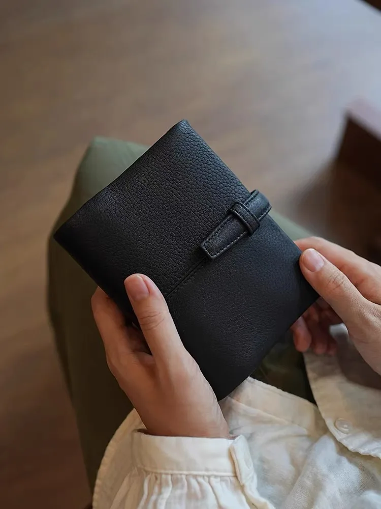 A7 Size Rings Planner 6 loose leaf binder Rings Vegetable Tanned Leather Notebooks Organizer Diary Journal