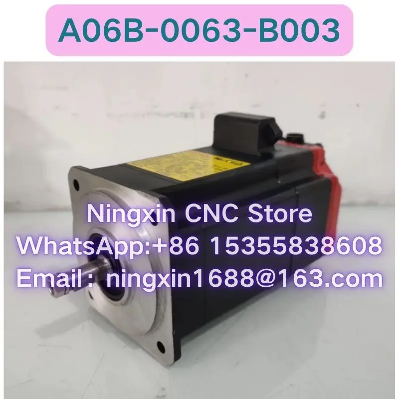 Second-hand A06B-0063-B003 servo motor Functional test OK Fast delivery