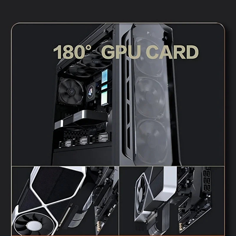Riser Pcie Gen 4 16x Cable elevador de gráficos de supervelocidad expansión GPU PCIE 4,0 X16 conector de ángulo recto para GTX RTX RX blanco