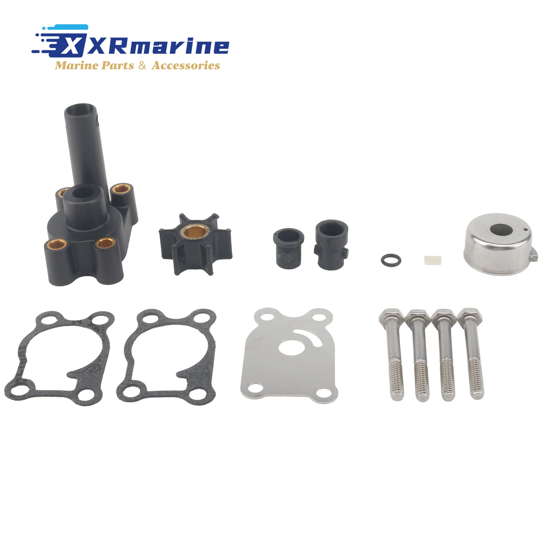 396644 Water Pump Impeller Repair Kit W/ Housing Compatible with Johnson Evinrude 4HP 4.5HP 5HP 6HP 7.5HP 8 HP Outboard Motors