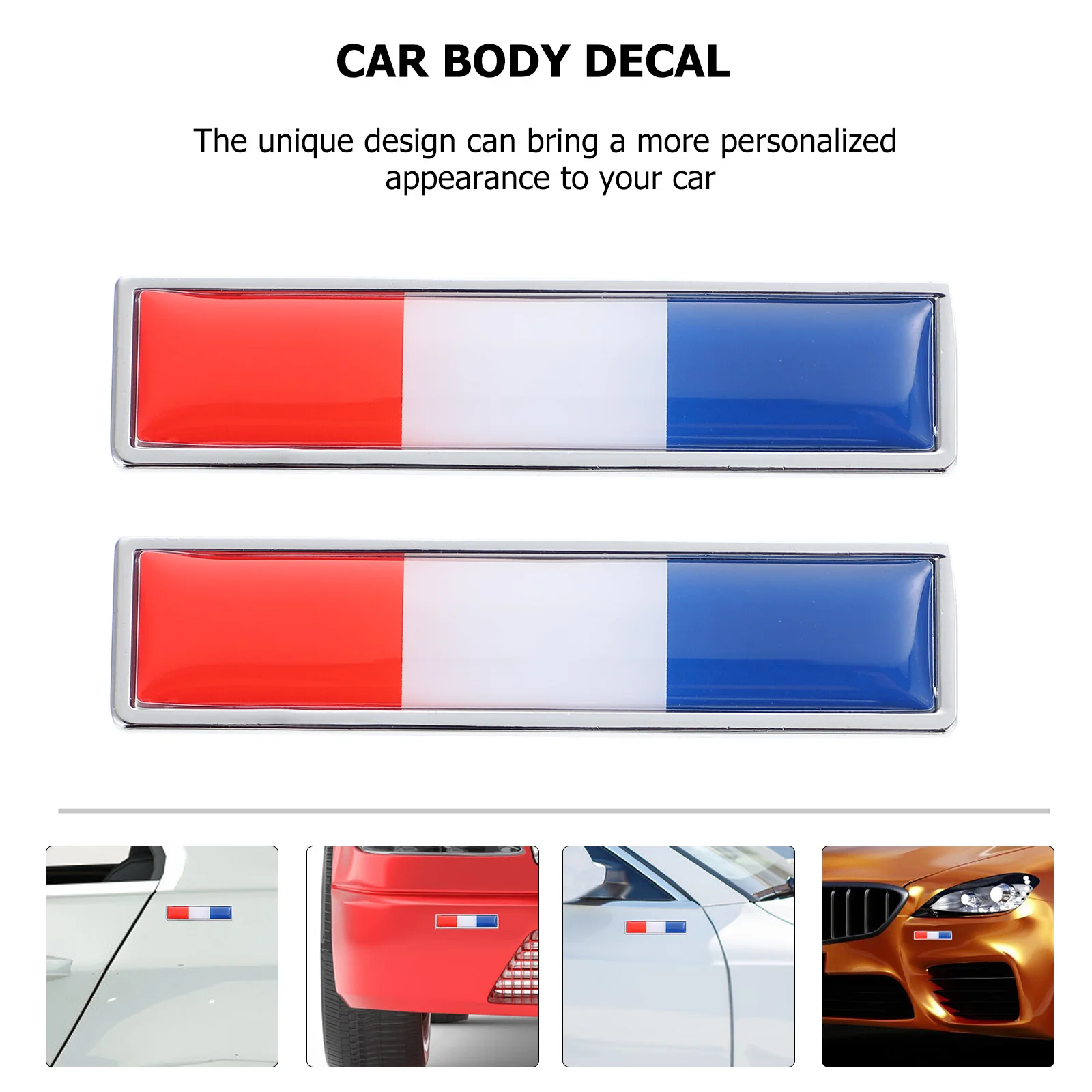 2 قطعة ملصق سيارة من سبائك الزنك مشرق العلم الوطني موضوع ملصق تلقائي شخصي لتزيين باب جسم السيارة #4