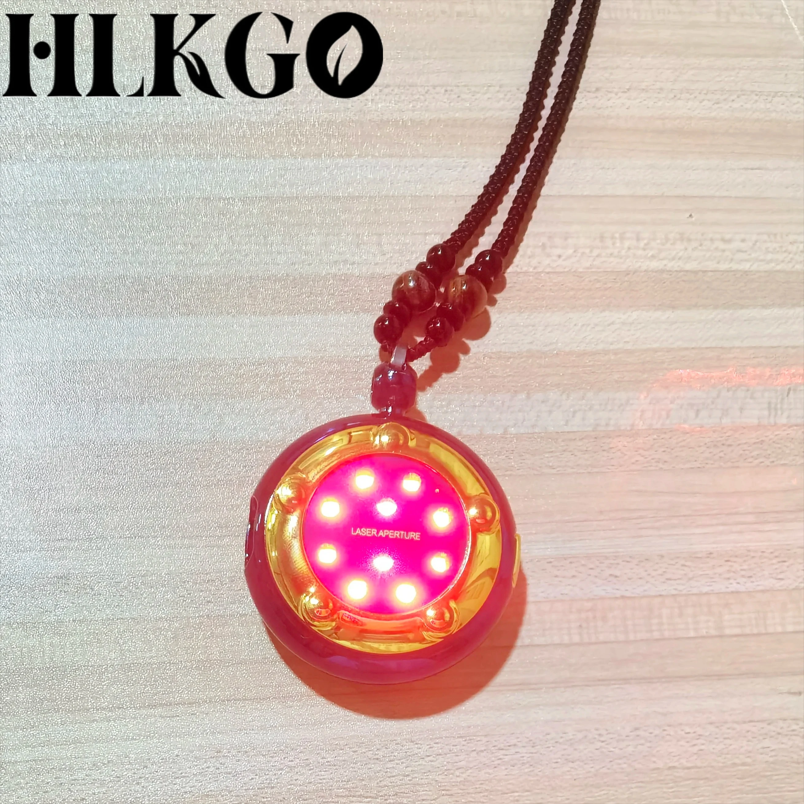 HLKGO Lightweight Waterproof CE Certified 650nm Laser Necklace Supports Cardiovascular Wellness Heart Care