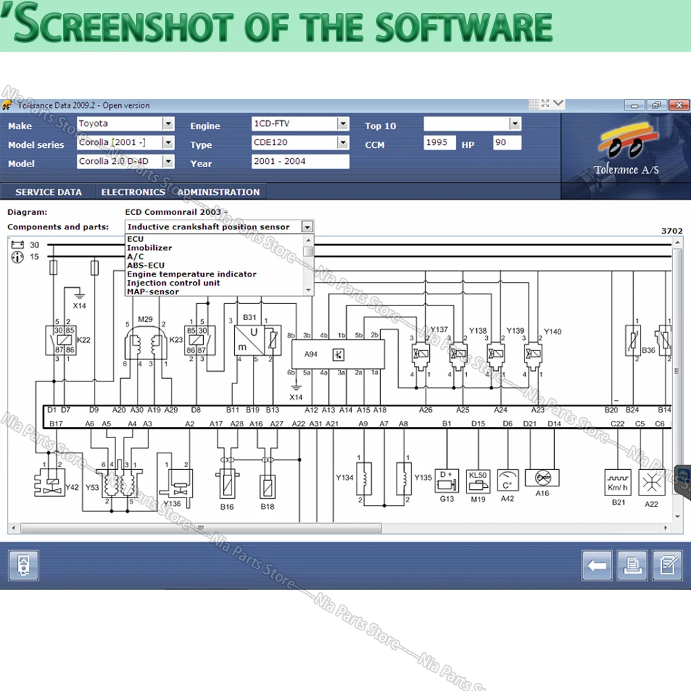 2024 hot Diagnostic software Tolerance Data 2009.2 car tools tolerance Data Vehicle Maintenance auto repair tuning cars new vci