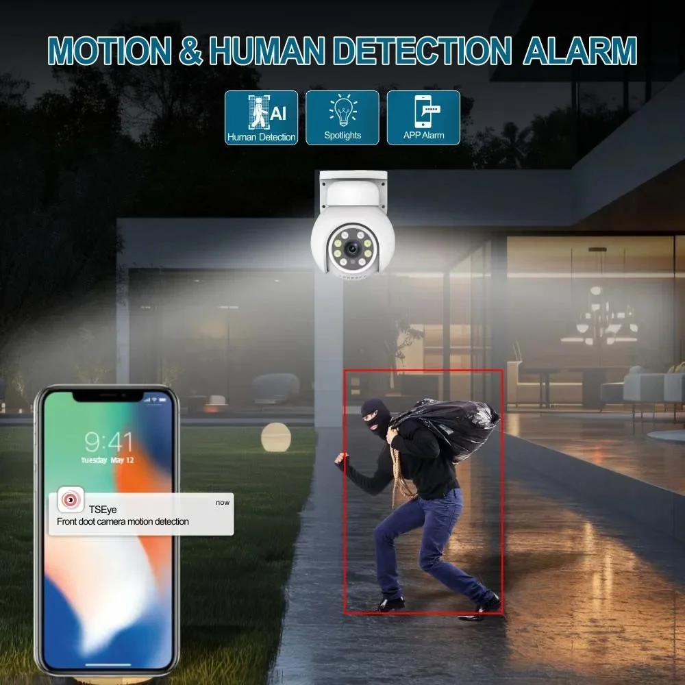 8CH مقاوم للماء IP AHD نظام المراقبة 5MP كاميرا متحركة الهاتف المحمول التحكم عن بعد للرؤية الليلية اتجاهين صوت دعم سحابة