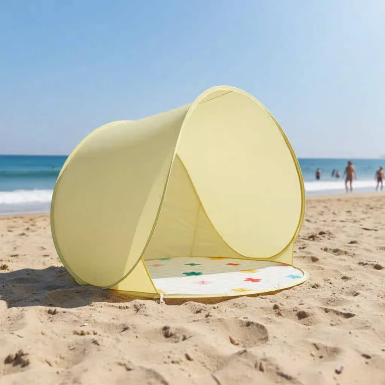 Popup Beach Tent Windproof Instant Setup Beach Tent Rainproof Waterproof for Children view 3