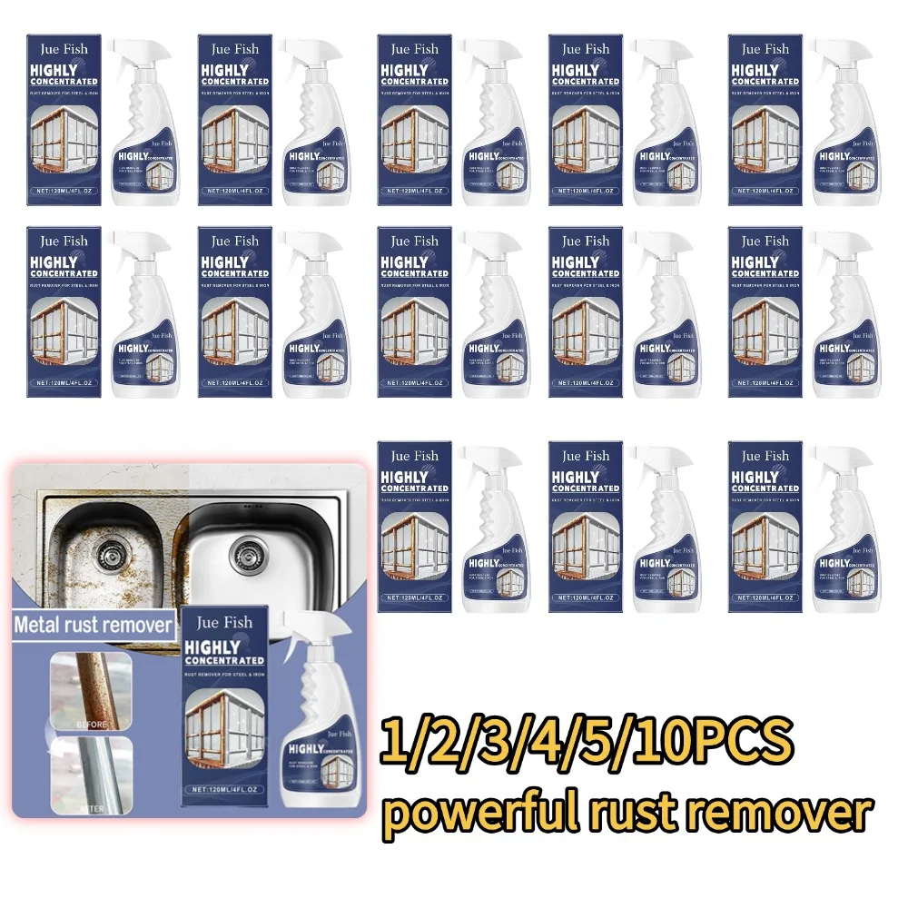 Heavy-Duty Metal Rust Remover Powerful Metal Rust Remover Car Maintenance Dissolver Fast Rust Removal