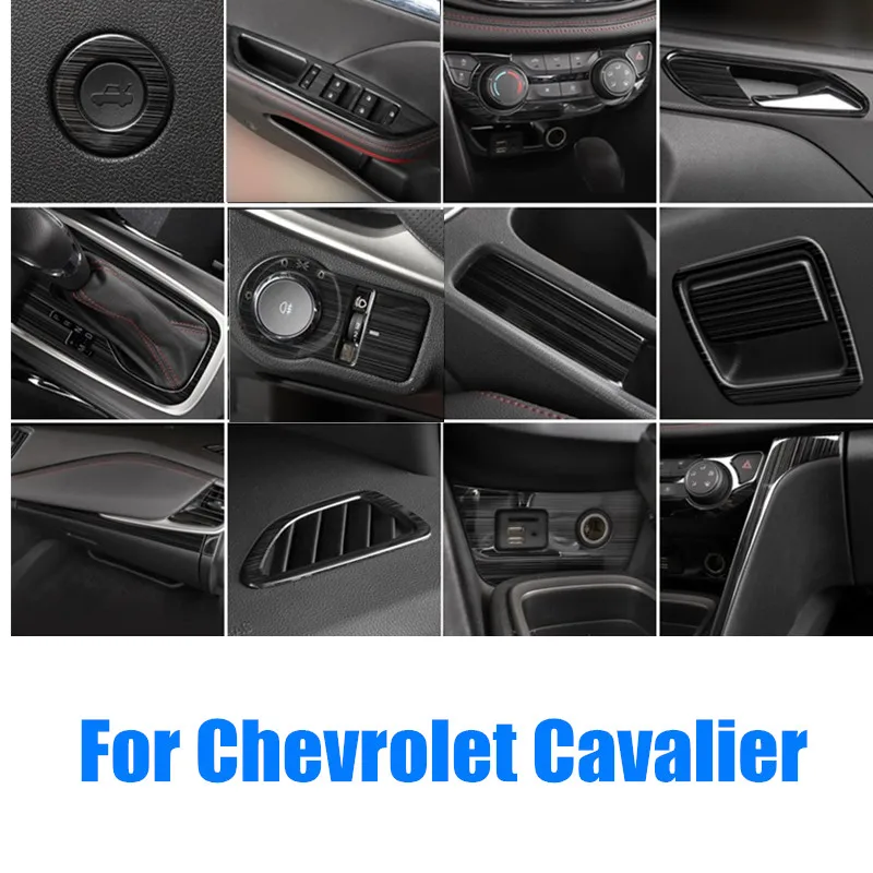 World Datong Accessories For Chevrolet Cavalier 2017-2020 black style Interior Stainless Steel Decoration Cover Trim