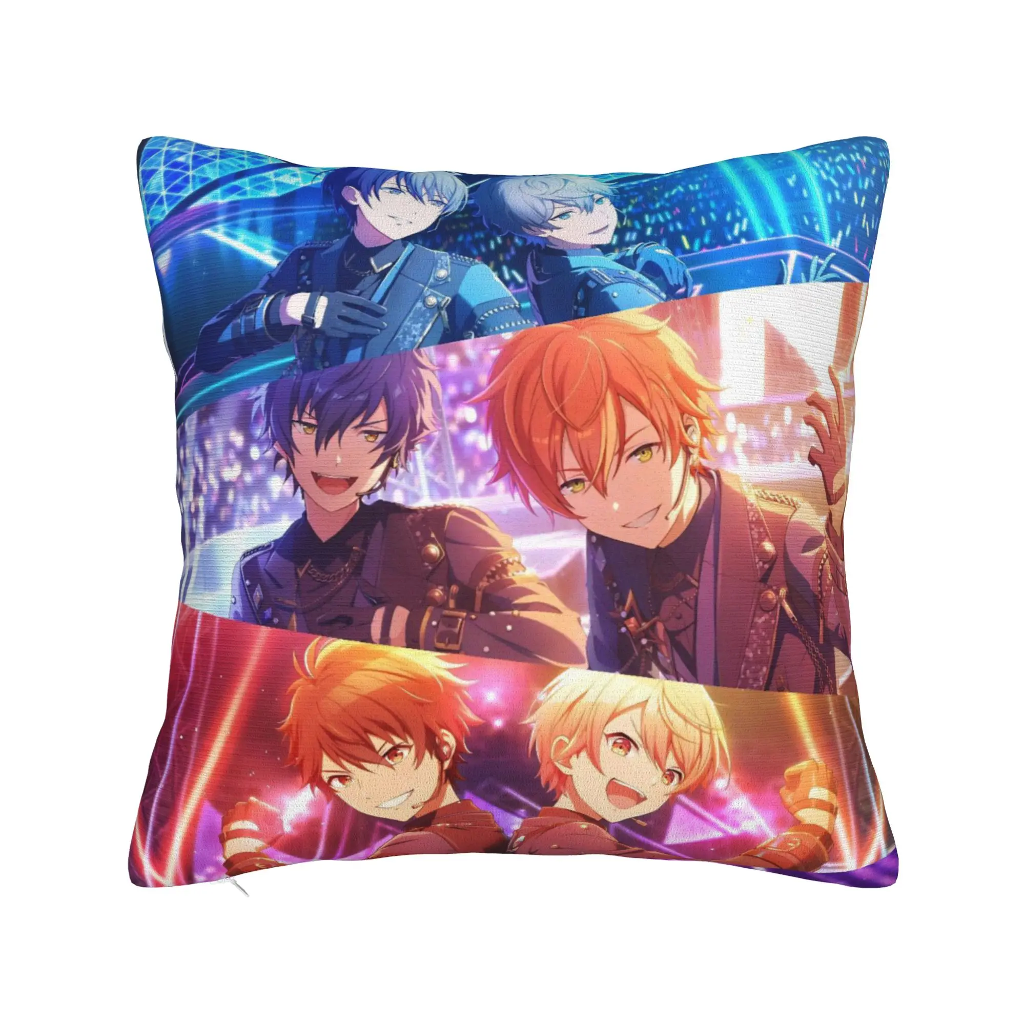 Decorative Pillow Cover E-Ensemble-Stars Stuff Home  Throw Pillow Case Cover Zippered Multi-Size