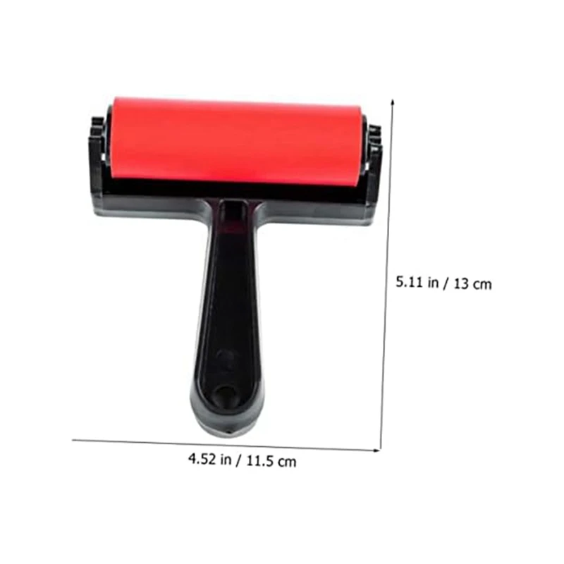 10 Pieces Roller Mini Tool Hand Tool Print Roller Hard Rubber Applicator DIY Process Brush Hand Rubber Roller