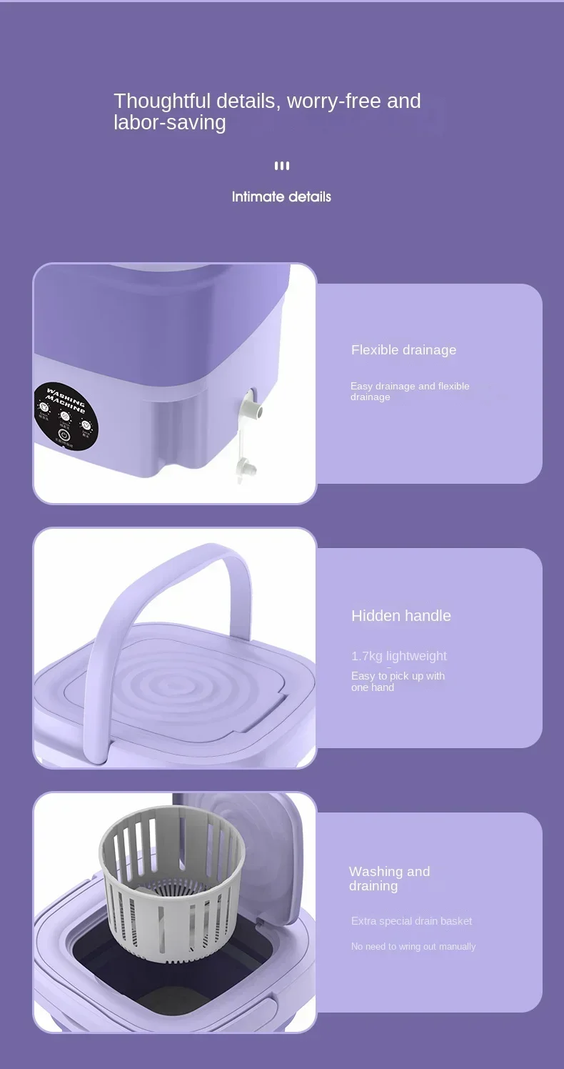 Panier égouttage mini machine à laver