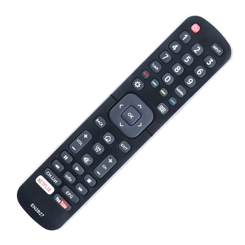 EN2B27 remote control is compatible with Hisense TV 40K321UWT 43K3110PW 50K321UWT 55K3110PW 58K700UWD 65K3110PW 70M7000UWG