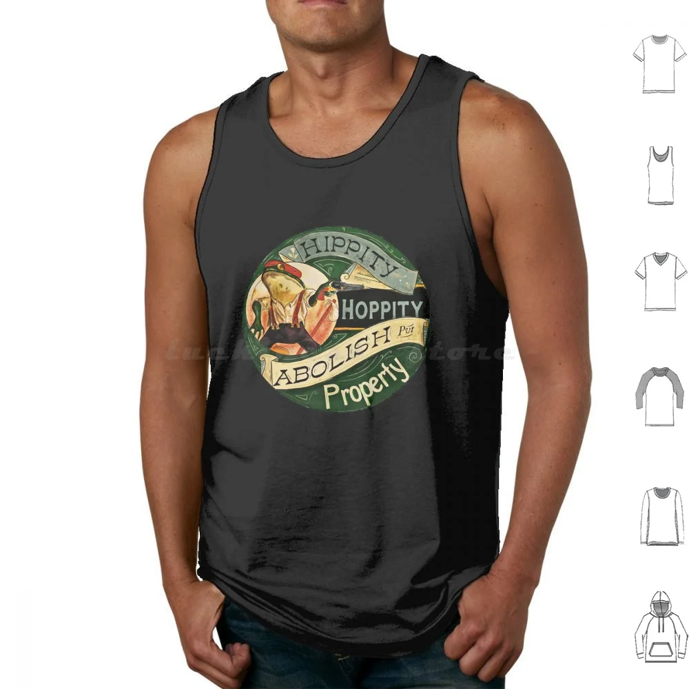 Abolish Property-Anarchist Frog Classic Tank Tops Vest Sleeveless Abolish Property Anarchist Frog