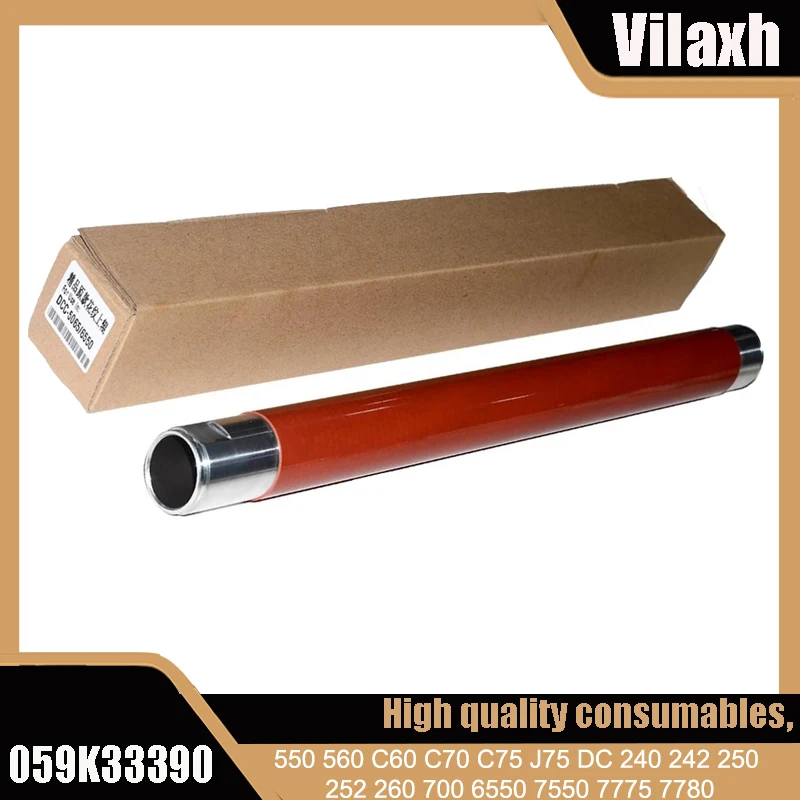 

1pcs 059K33390 Upper Fuser Heat Roller For Xerox Color 550 560 C60 C70 C75 J75 DC 240 242 250 252 260 700 6550 7550 7775 7780