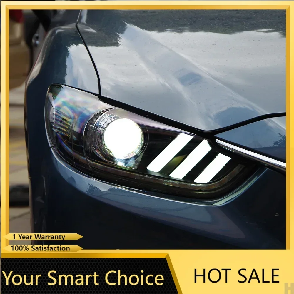 

Модифицированные автомобильные передние фонари для Mazda Atenza 2014-2016, светодиодные автомобильные фары в сборе, обновленный аксессуар для линз проектора в стиле Mustang