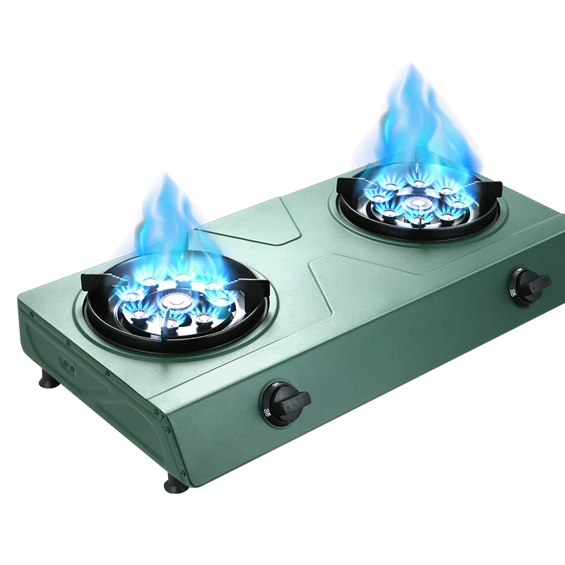 Hot Selling High Quality Electronic Ignition Desktop Cooktop Cooker Without Cylinder Kitchen Electric Double Burners Gas Stove