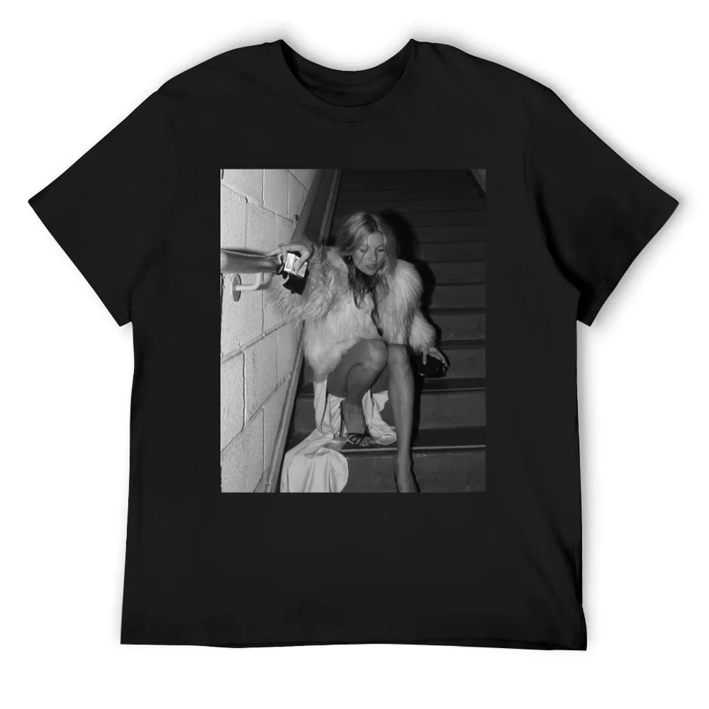 

Summer Kate Moss T-Shirt Vintage Graphic T-Shirt Large Size Clothes Trendy Aesthetic Clothing Women's Clothes Cotton T-Shirt