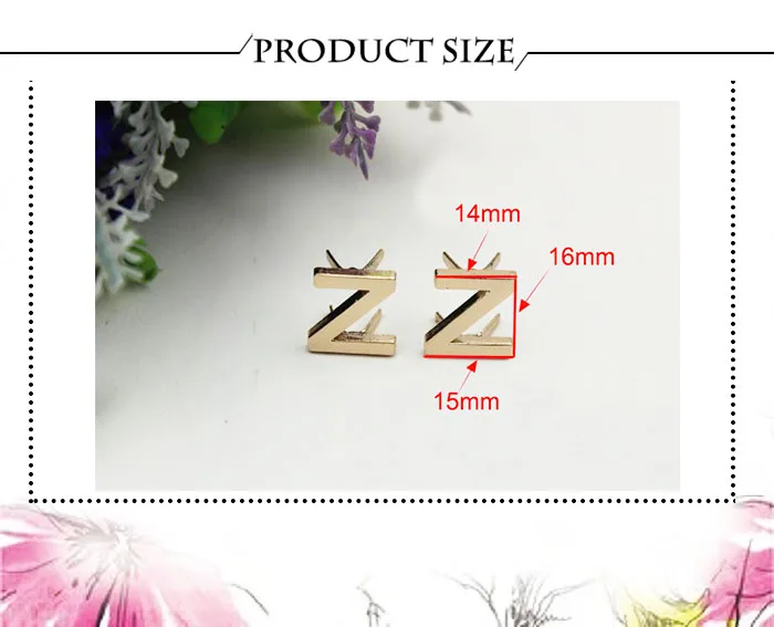5 Stücke DIY Englisch 26 Buchstaben Metallnieten Klaue Nieten Für Taschen Kleidung Hüte Leder Dekor Alphabete Klaue Niet Handgemachte Handwerk – Detail 28
