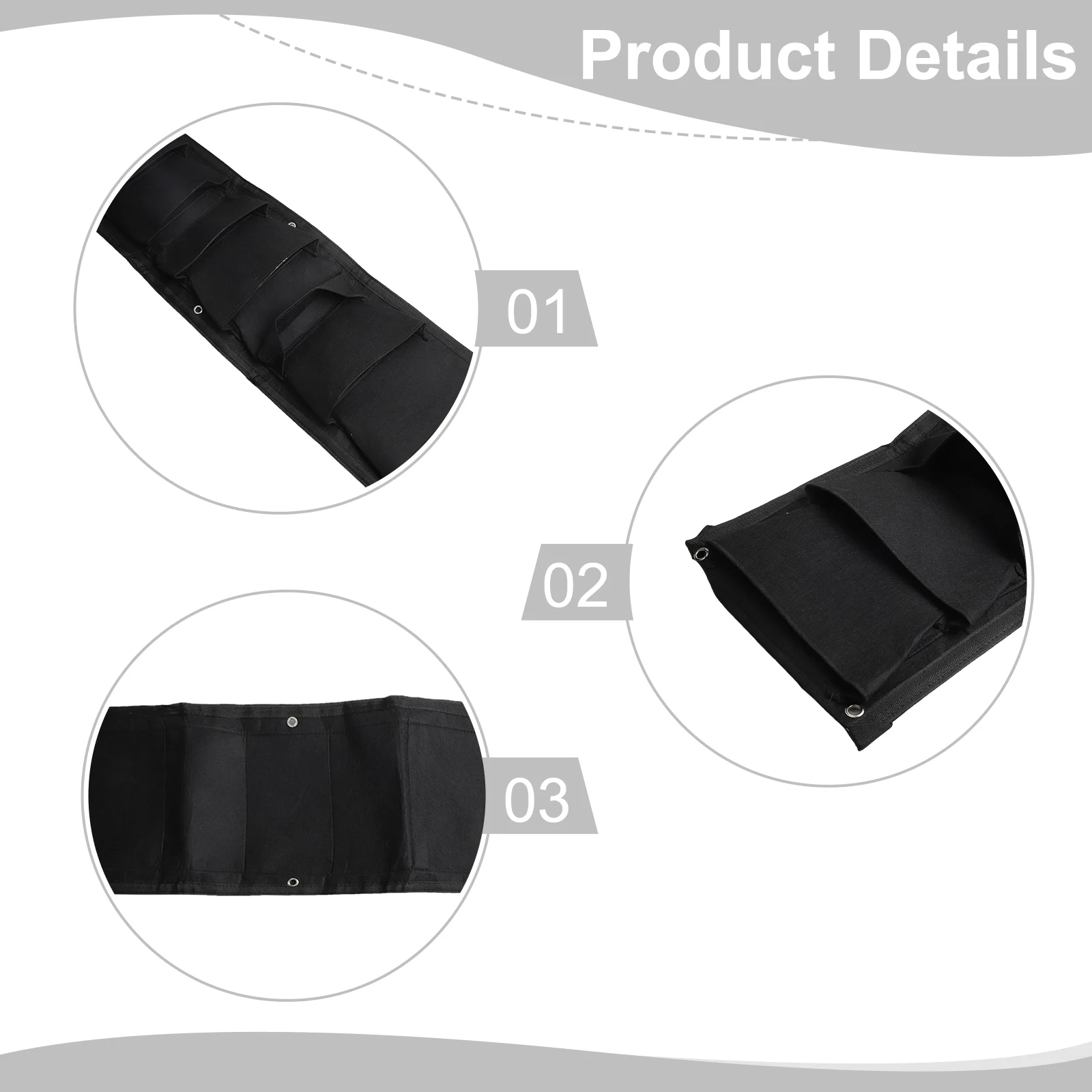 Grow Flowers Vertically with Premium Vertical Garden Pouch  Space Saving 7 Pocket Wall Hanging Planting Bag for Small Gardens