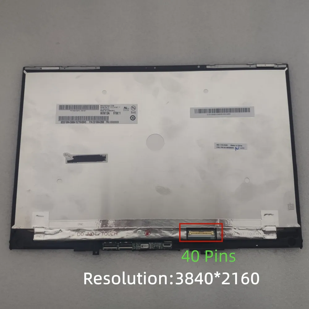 Imagem -05 - Yoga 730 13ikb Tela Montagem de Toque 5d10q89743 5d10q89746 para Lenovo Yoga 73013iwl Painel de Exibição Lcd Fhd Uhd