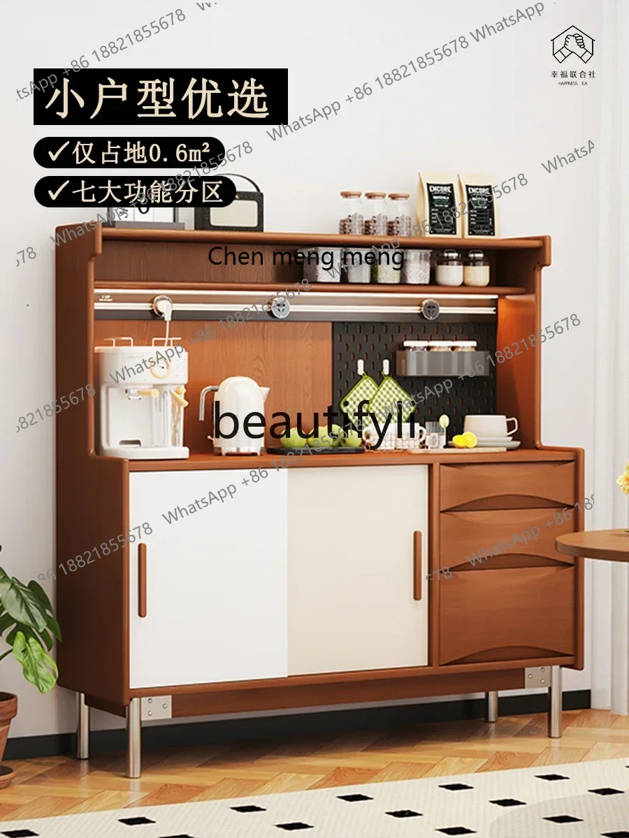 

P178 скандинавский ретро обеденный боковой шкаф из цельного дерева, средневековый домашний шкаф для хранения вина, настенный шкафчик для гостиной