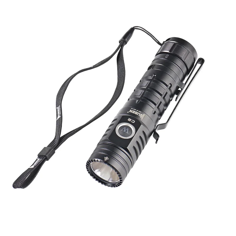 Original WUBEN C2 Power Bank Flashlight 2000Lumens Type-C Rechargeable Troch Lantern With 21700 4800mAh Battery