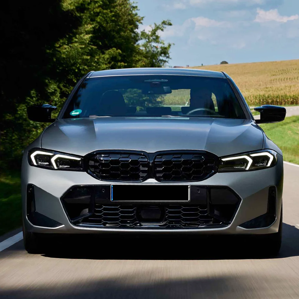 For BMW 3 Series G20 G21 LCI 2023 2024 2025 330i 320d M340i Front Kidney Grille Honeycomb Style Front Bumper Grill Auto Parts view 3