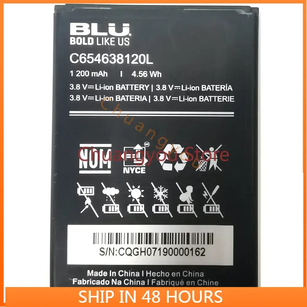 

3.8V 1200mAh New BLU C654638120L Replacement Mobile Phone Battery