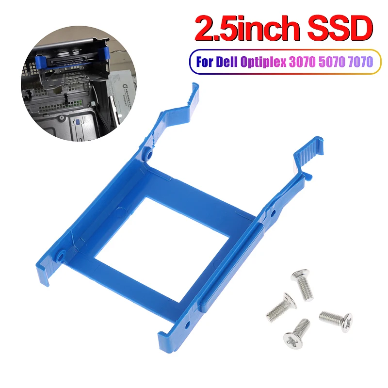 HDD 2.5 SSD Bracket For Dell Optiplex 3070 5070 7070 MT 2.5 Inch SSD Hard Drive Disk Rack Bracket HDD Tray Caddy Replacement