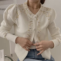 Ladies Spring Autumn Fashion Casual Warm Nice Cropped Cardigan Women Clothes Female OL Winter Sweater Cheap Wholesale BAAY7835